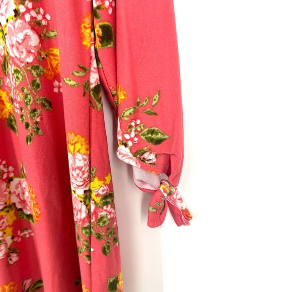 Bobbie Brooks Ladies Size Large Stretchy Floral Blouse Shirt Top Soft Summer - Picture 5 of 7